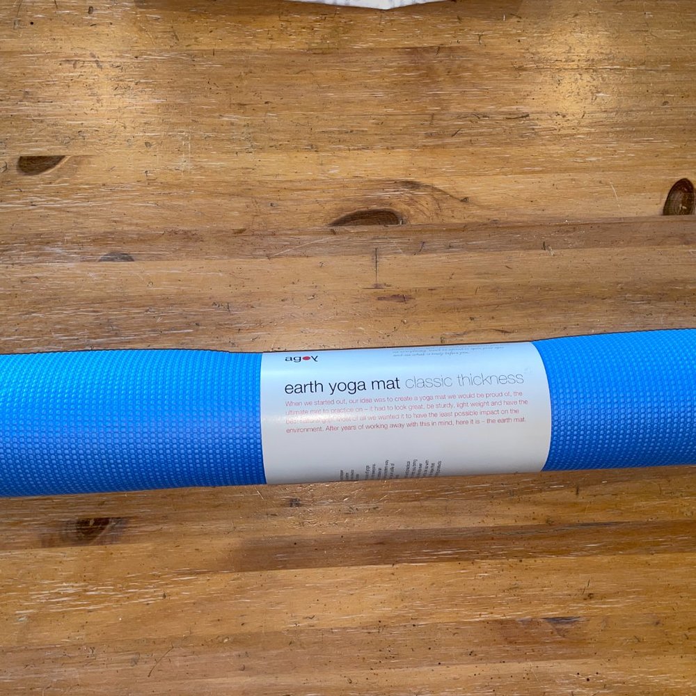 Eco-Friendly TPE Earth Yoga Mat - Classic Thickness (thinner)  by agoy of London